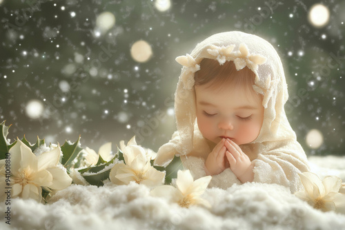 Mary Christmas Background