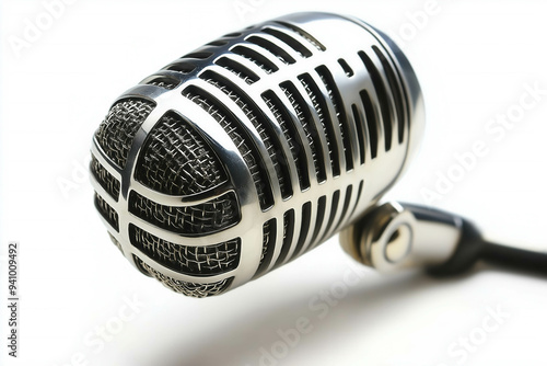 Old Microphone Isolated On ...