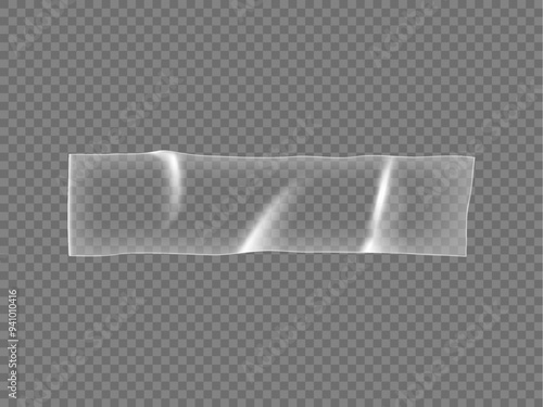3d sticker for entries in the shape of a rectangle on a transparent background