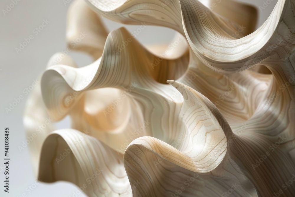 An elegant sculpture crafted from white marble, featuring refined lines and a polished finish that exemplifies artistic skill, Flowing, organic forms An elegant sculpture crafted from white marble, featuring refined lines and a polished finish that exemplifies artistic skill, Flowing, organic forms