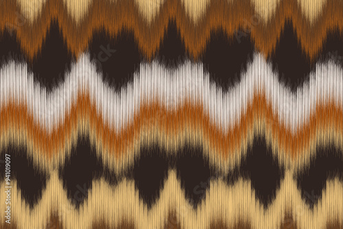 Ethnic ikat seamless pattern.beautiful pattern. folk embroidery,bohemian style,aztec geometric art ornament print.ethnic abstract art.Seamless fabric.design for fabric, carpet, wallpaper, clothing.