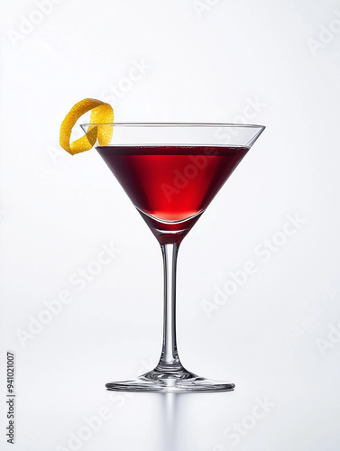 A bright red cosmopolitan i...