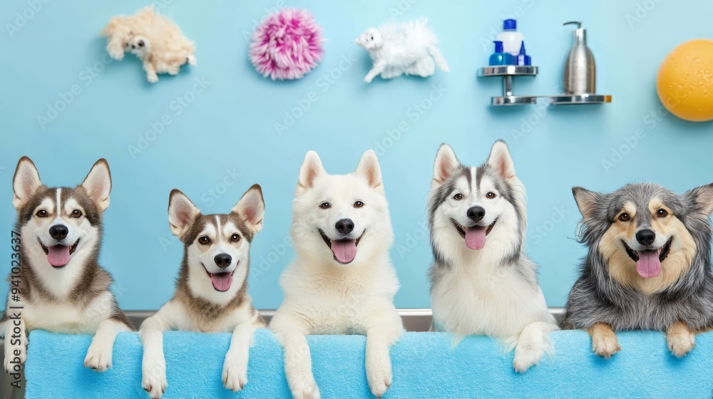 Pet grooming service team ensuring pets look their best after a grooming appointment. Pet grooming service team ensuring pets look their best after a grooming appointment.