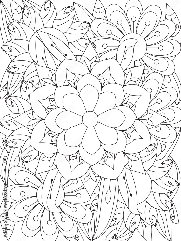 Flowers Coloring Book Pages Flowers Patterns Flowers Coloring Book Pages Flowers Patterns