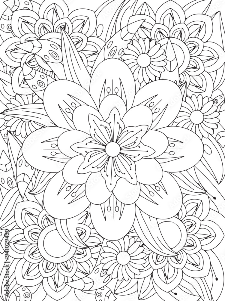 Flowers Coloring Book Pages Flowers Patterns Flowers Coloring Book Pages Flowers Patterns