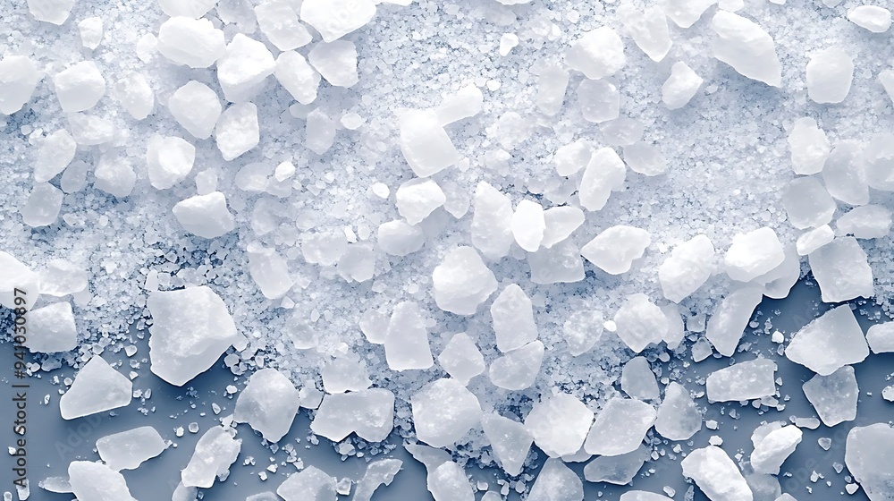 Crystal sea salt presented as a background, white marine rock salt viewed Crystal sea salt presented as a background, white marine rock salt viewed