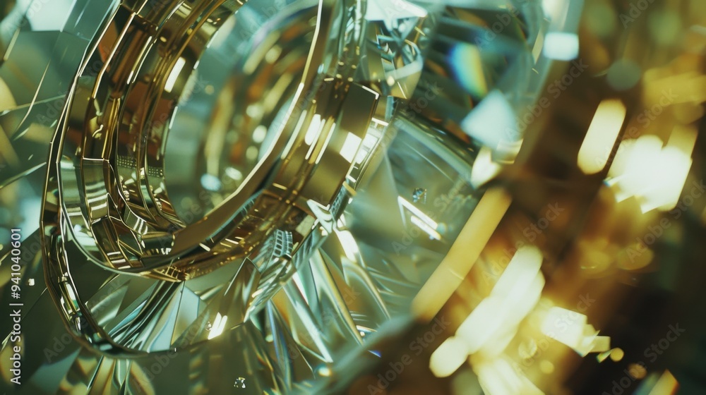 golden christmas lights