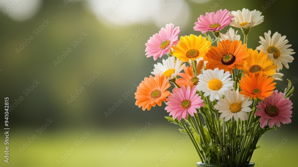 A vibrant bouquet of summer flowers in full bloom, bursting with color. A vibrant bouquet of summer flowers in full bloom, bursting with color.