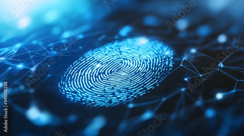 A fingerprint identification system, a biometric technology used for personal identification by analyzing unique patterns on a person's fingertips