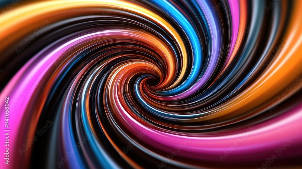 Abstract swirls of colors in dynamic motion Abstract swirls of colors in dynamic motion