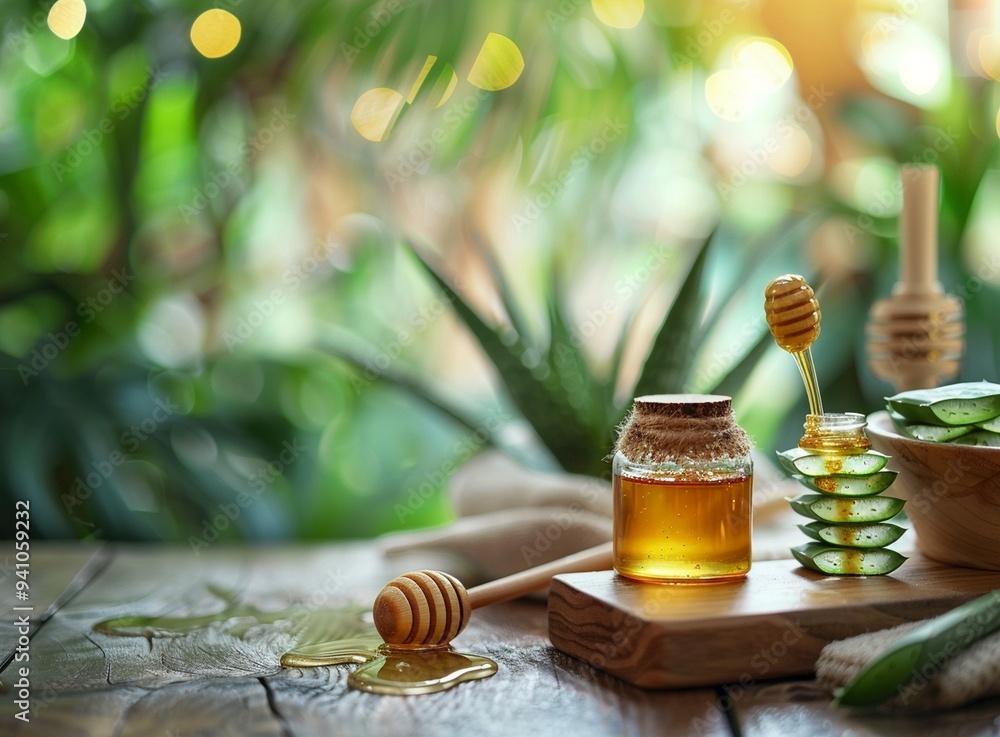 honey with aloe vera honey with aloe vera