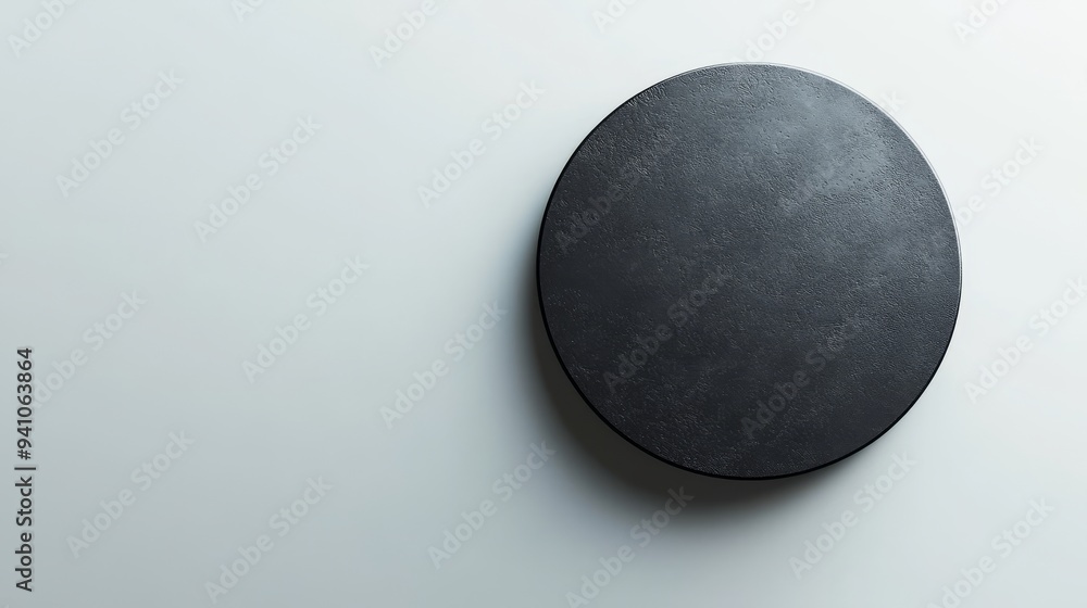 A black object is sitting on a white background A black object is sitting on a white background