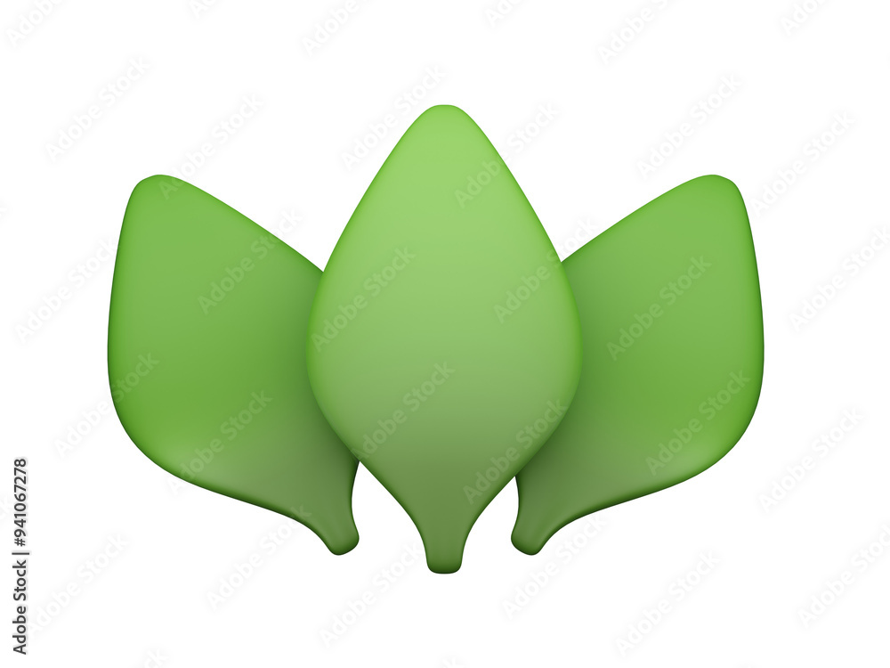 Three green leaves arranged in a symmetrical pattern on a black background, symbolizing nature, growth, and harmony. Three green leaves arranged in a symmetrical pattern on a black background, symbolizing nature, growth, and harmony.
