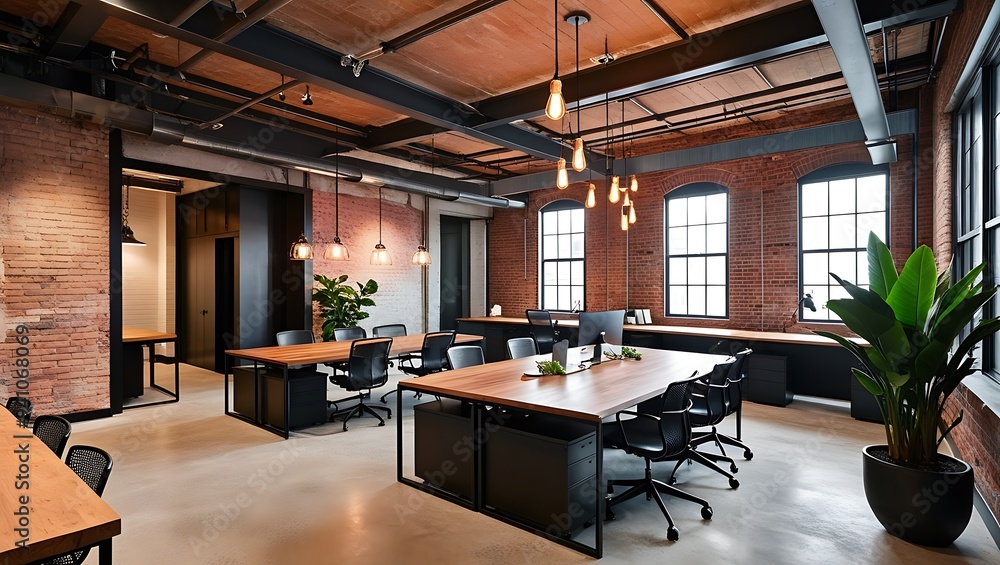 This office design is perfect for those who appreciate the fusion of modern elegance with industrial grit. It offers an inspiring and stylish environment that fosters creativity and productivity. This office design is perfect for those who appreciate the fusion of modern elegance with industrial grit. It offers an inspiring and stylish environment that fosters creativity and productivity.