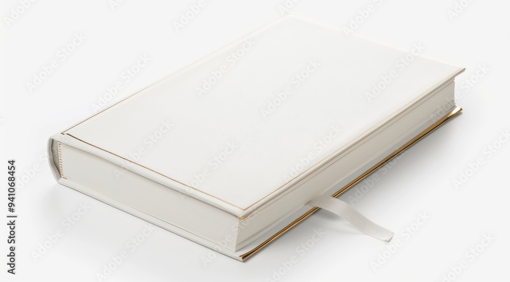 A simple and sophisticated white book with a blank cover, ideal for personalizing with your own designs, notes, or artwork. A simple and sophisticated white book with a blank cover, ideal for personalizing with your own designs, notes, or artwork.