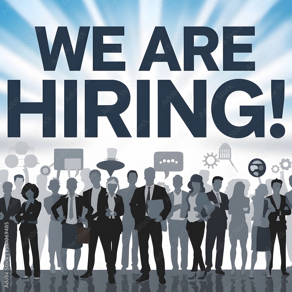 Modern Office Hiring Announcement - Friendly and Diverse Work Environment poster Modern Office Hiring Announcement - Friendly and Diverse Work Environment poster