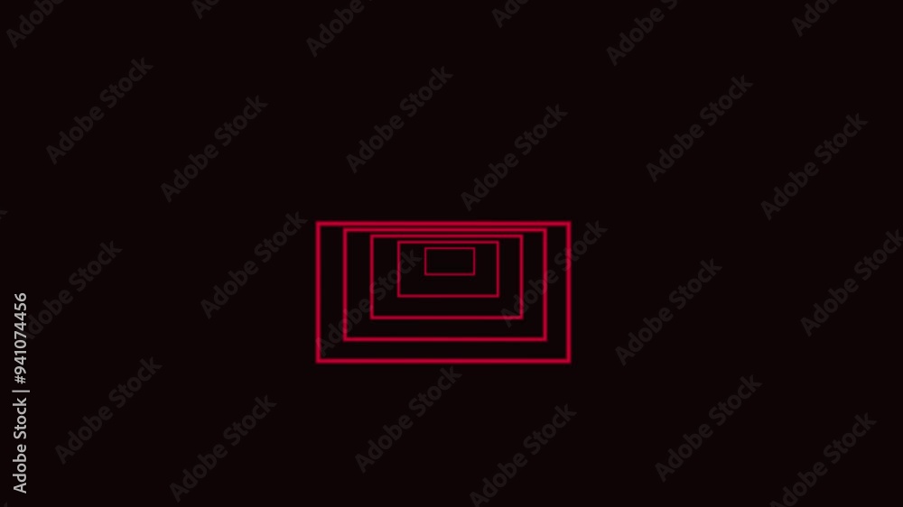 radio waves animation. Glowing neon radar radio icon.4k animation. light red collars and black animation . radio waves animation. Glowing neon radar radio icon.4k animation. light red collars and black animation .