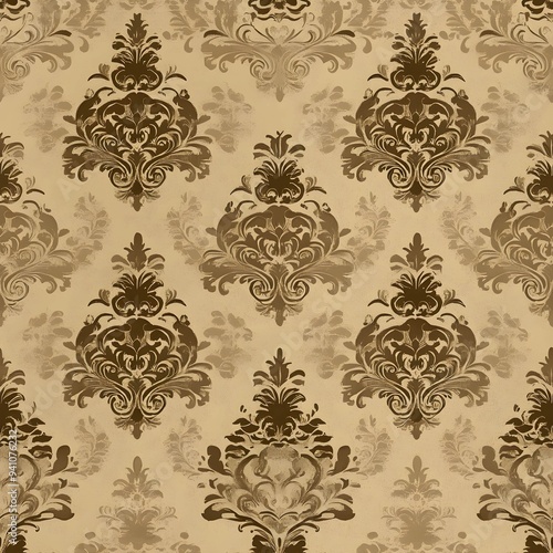 Brown vintage background, antique wallpaper design