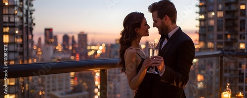 Elegant Rooftop Proposal wi...