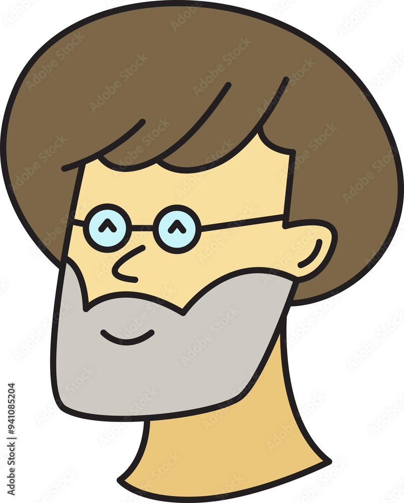 Beard Man Face Avatar Beard Man Face Avatar