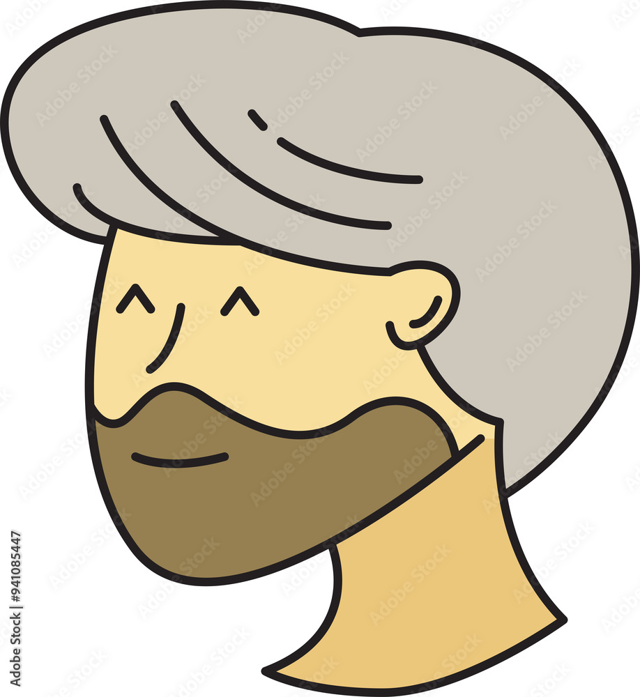 Beard Man Face Avatar Beard Man Face Avatar