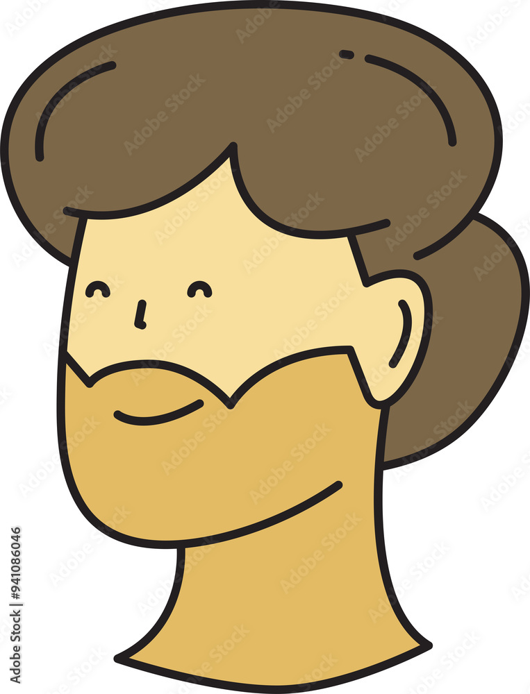 Beard Man Face Avatar Beard Man Face Avatar