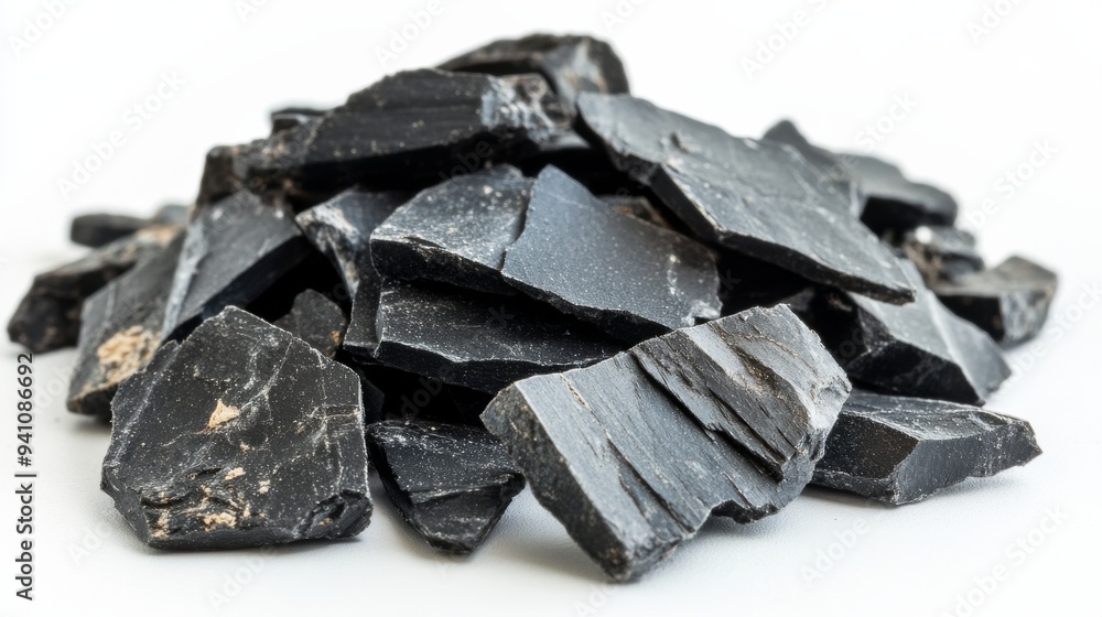 Black Obsidian Stone Pile. Black Obsidian Stone Pile.