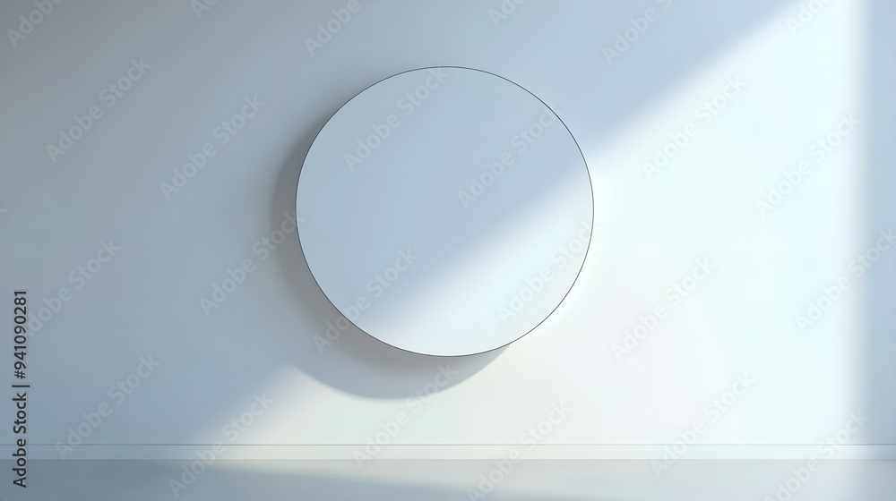 empty white circle frame mockup, blank white circular billboard on the wall for mockup, logo mockup empty white circle frame mockup, blank white circular billboard on the wall for mockup, logo mockup