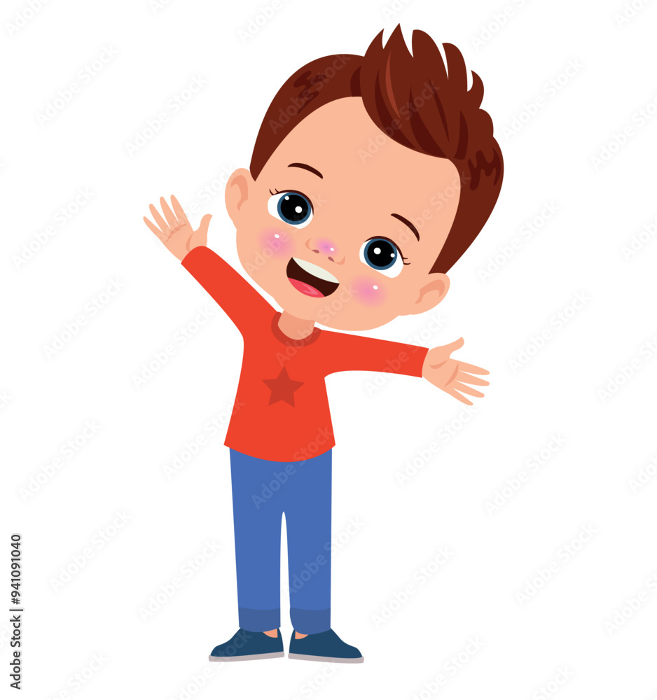 vector illustration of students in different postures vector illustration of students in different postures