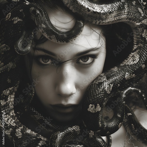 Medusa gorgon created with AI