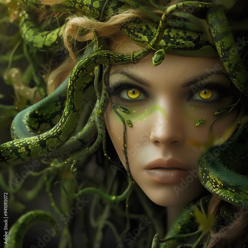 Medusa gorgon created with AI