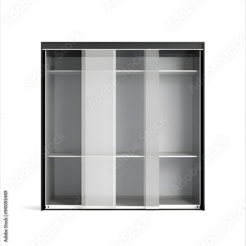 wardrobe for space saving storage isolated on a white background