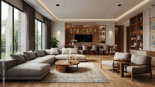 Modern living room interior