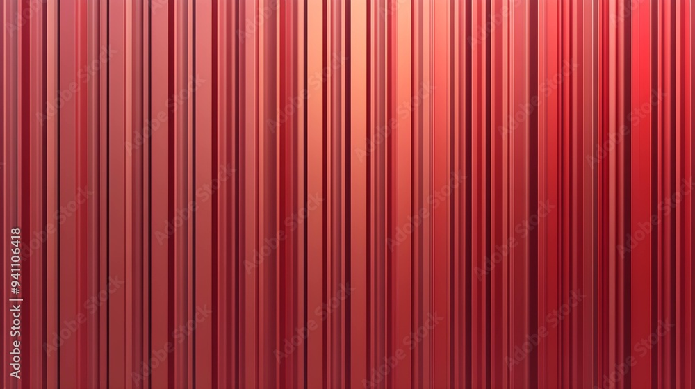 Vector illustration of red metal roof siding, depicting warehouse metal wall texture, sea cargo container wall, iron wave panels, industrial construction zinc materials Vector illustration of red metal roof siding, depicting warehouse metal wall texture, sea cargo container wall, iron wave panels, industrial construction zinc materials