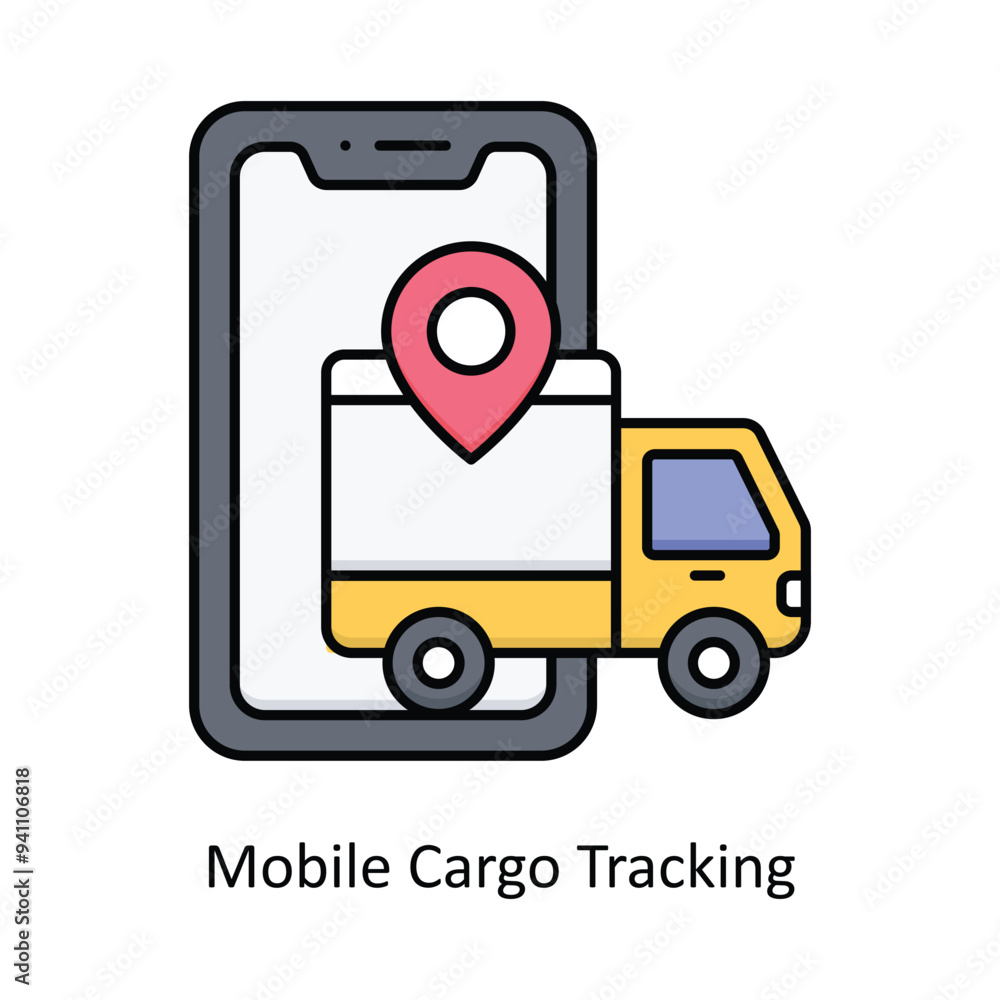 Dispatch Order vector filled icon design illustration. Logistics Delivery symbol on White background EPS 10 File Dispatch Order vector filled icon design illustration. Logistics Delivery symbol on White background EPS 10 File
