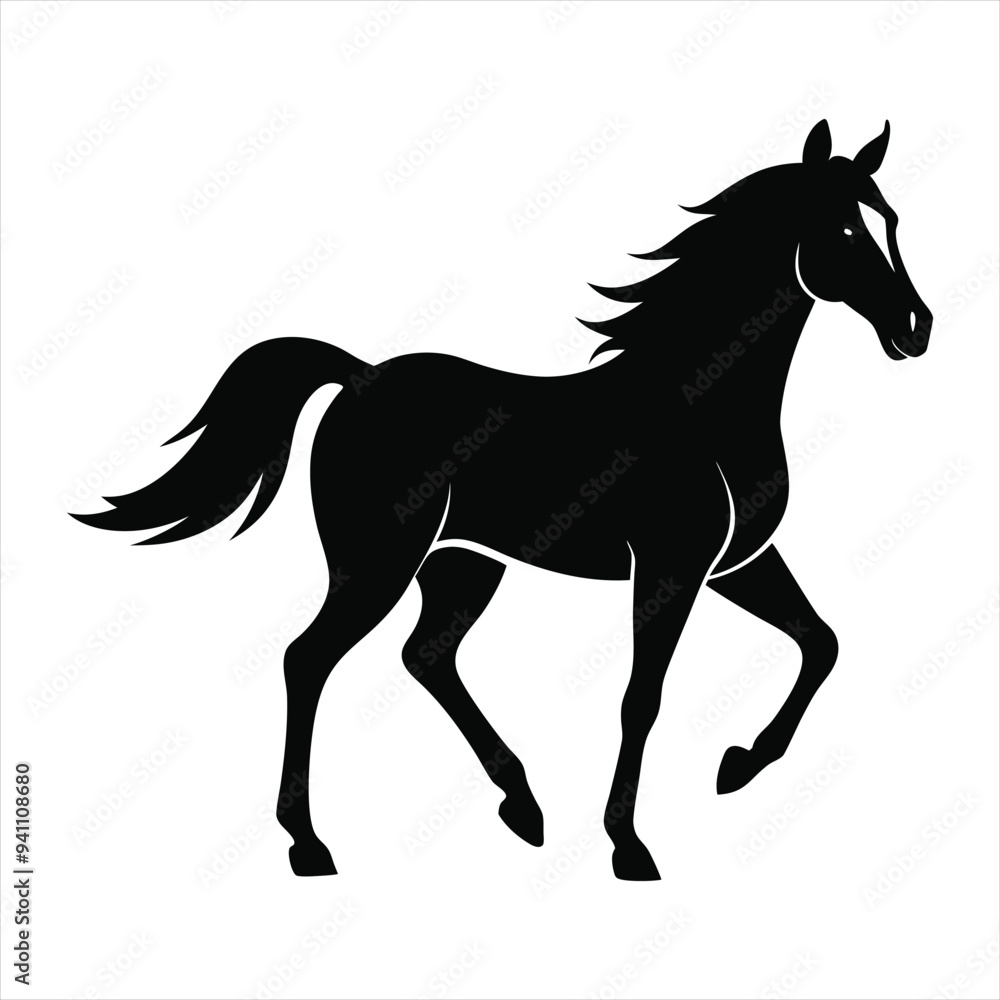Horse silhouette vector Horse silhouette vector