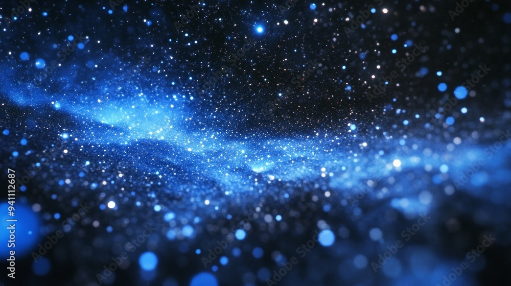 Deep space background with many stars and blue fog creating a feeling of the infinity of the universe Deep space background with many stars and blue fog creating a feeling of the infinity of the universe