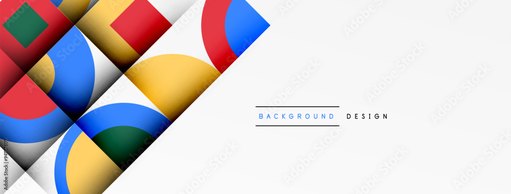 Modern geometrical abstract background - circles. Business or technology presentation design Modern geometrical abstract background - circles. Business or technology presentation design