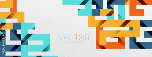 Color bend lines with shadow texture effect. Vector Illustration For Wallpaper, Banner, Background, Card, Book Illustration, landing page