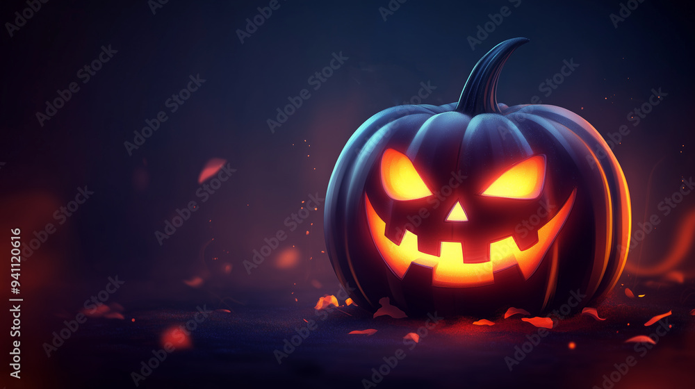 Halloween-Kürbis, Generative AI Halloween-Kürbis, Generative AI