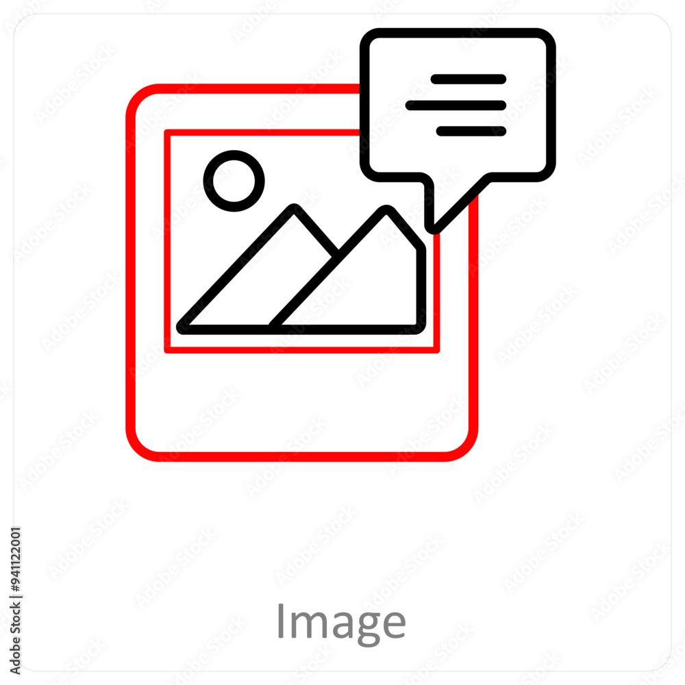 image and picture icon concept image and picture icon concept