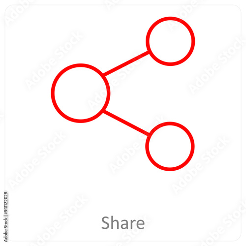 share and connection icon concept