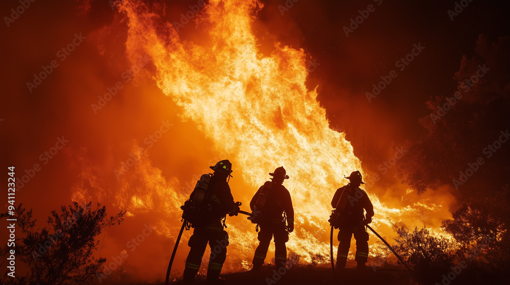 Fototapeta premium fire in the forest