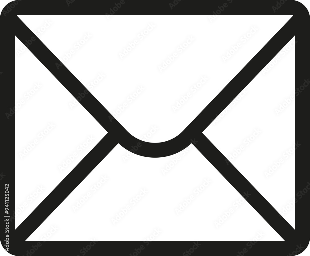 Envelope icon. Linear style. Contact symbol.