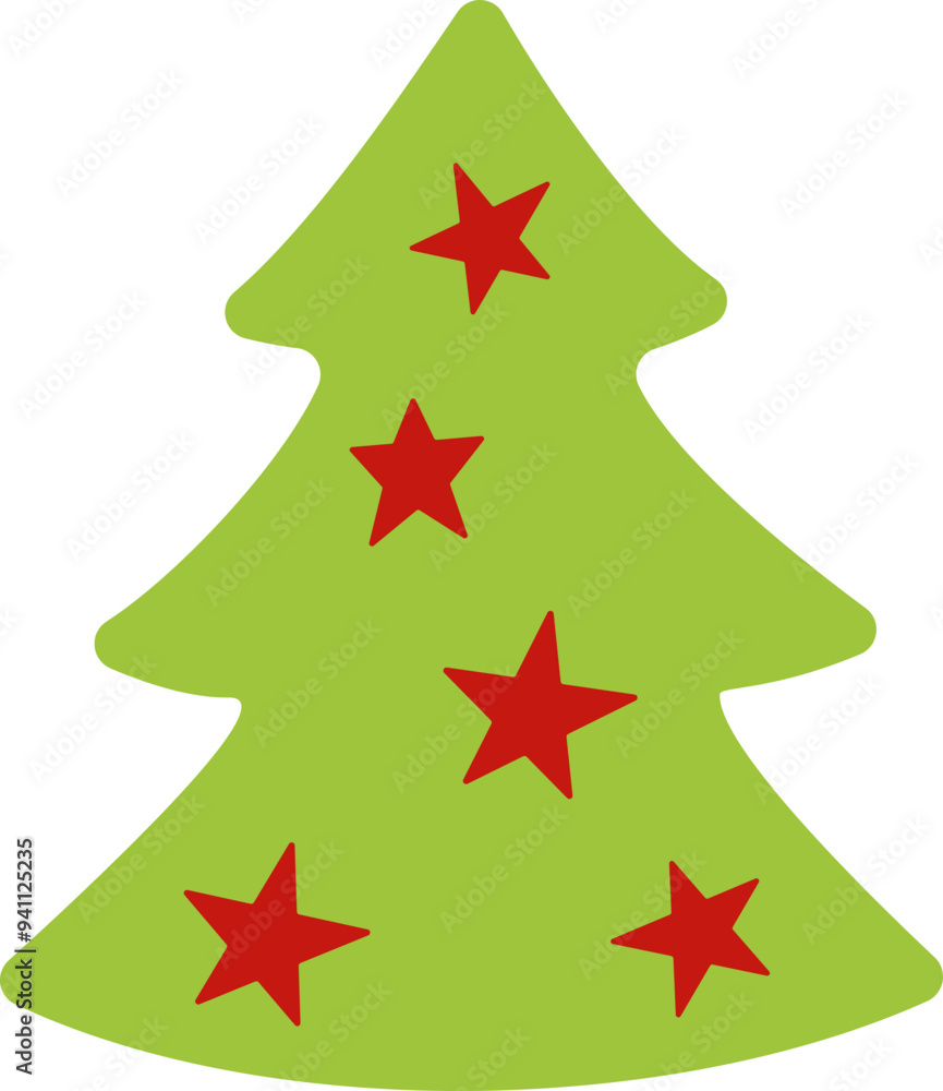 Fototapeta premium Pine icon. Tree symbol. Flat style.