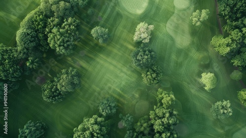 Overhead shot of dense, green foliage in a forested area, showcasing patterns and variations in tree species and sizes beneath the canopy.