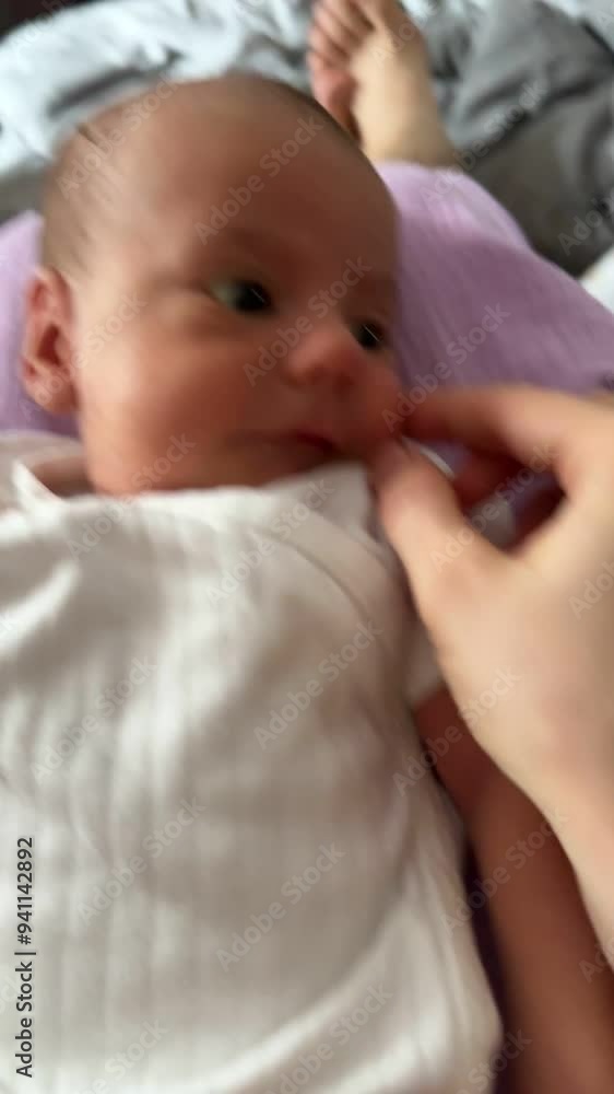 Curious Baby Interacting with Finger Curious Baby Interacting with Finger