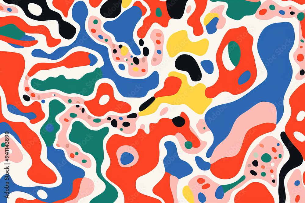 Abstract Colorful Shapes Pattern | Digital Art Background Abstract Colorful Shapes Pattern | Digital Art Background