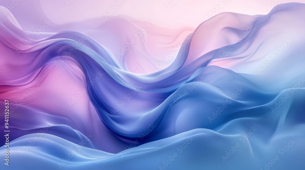 Abstract colorful smoke-like waves in shades of blue, purple, and orange, flowing against a light background Abstract colorful smoke-like waves in shades of blue, purple, and orange, flowing against a light background