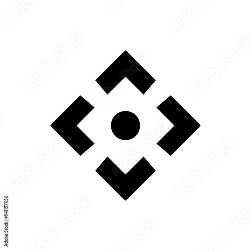 moving icon, displacement symbol. vector isolated on white background, simple and modern design.